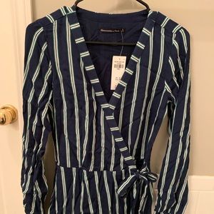 NWT Abercrombie Stripped Romper